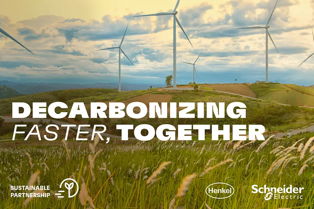 
Schneider Electric and Henkel collaborate to accelerate decarbonization across the supply chain.