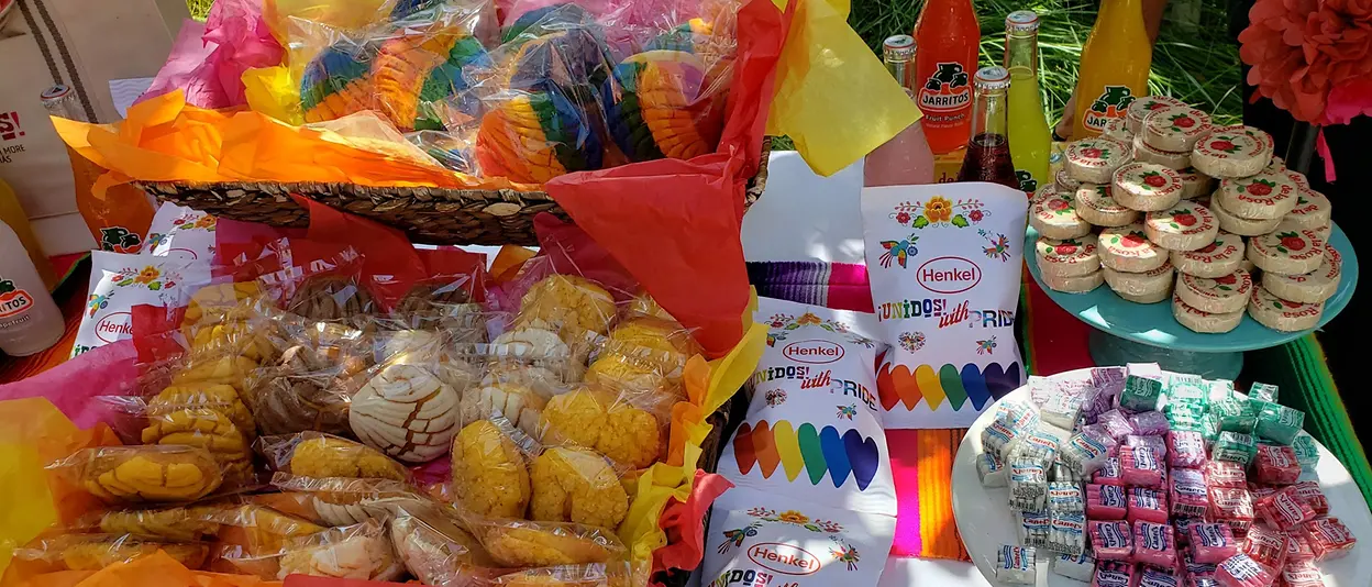 Snacks displayed on table