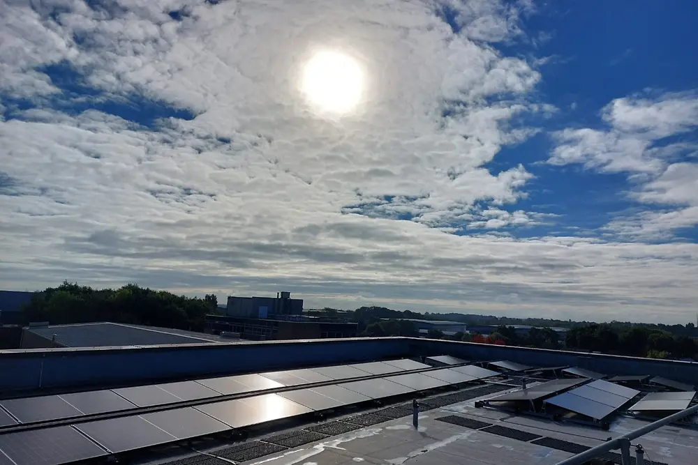 Solar panels fitted at Henkel’s UK Headquarters