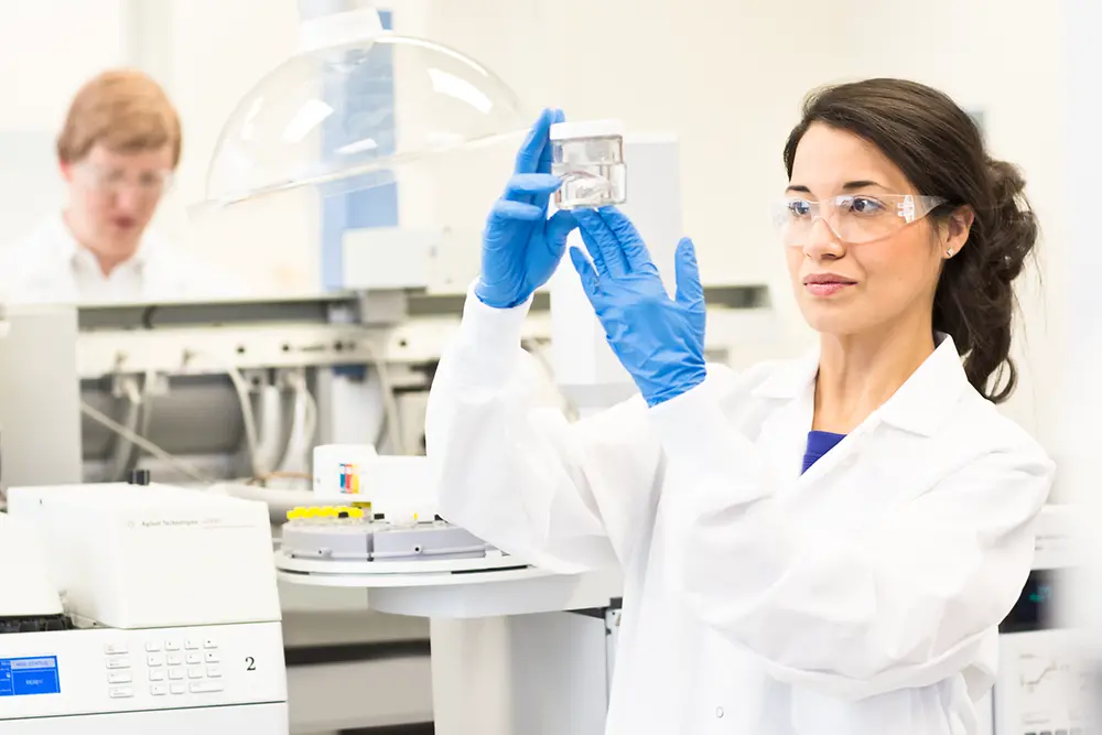 Woman in a lab