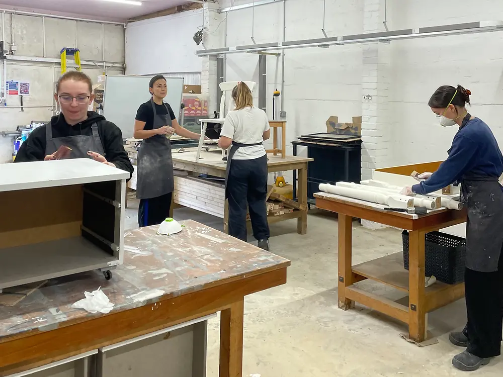 10 Henkel UK and Ireland volunteers joined Habitat for Humanity at their Upcycling Workshop in Dagenham as part of the ‘Empty Spaces to Homes’ programme.