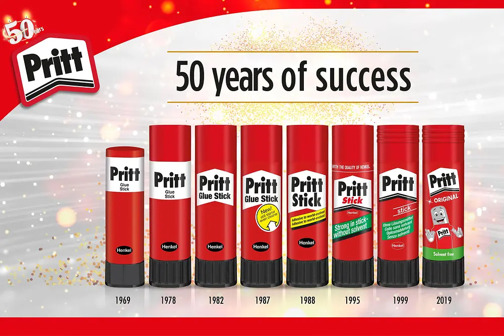 Pritt celebrates its 50th anniversary.